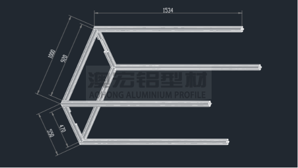 cad如何畫(huà)鋁型材機(jī)架